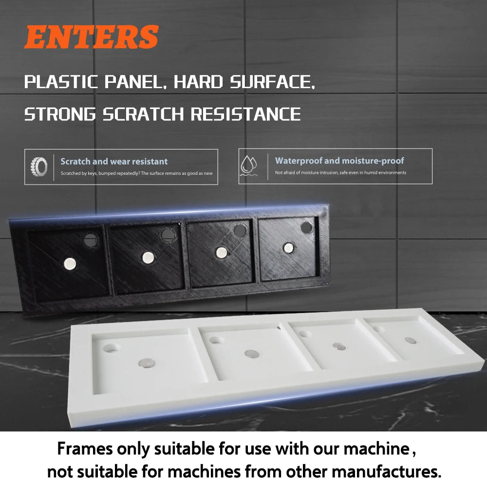 Blank 50Mm Square Plastic Photo Picture Frame Magnet