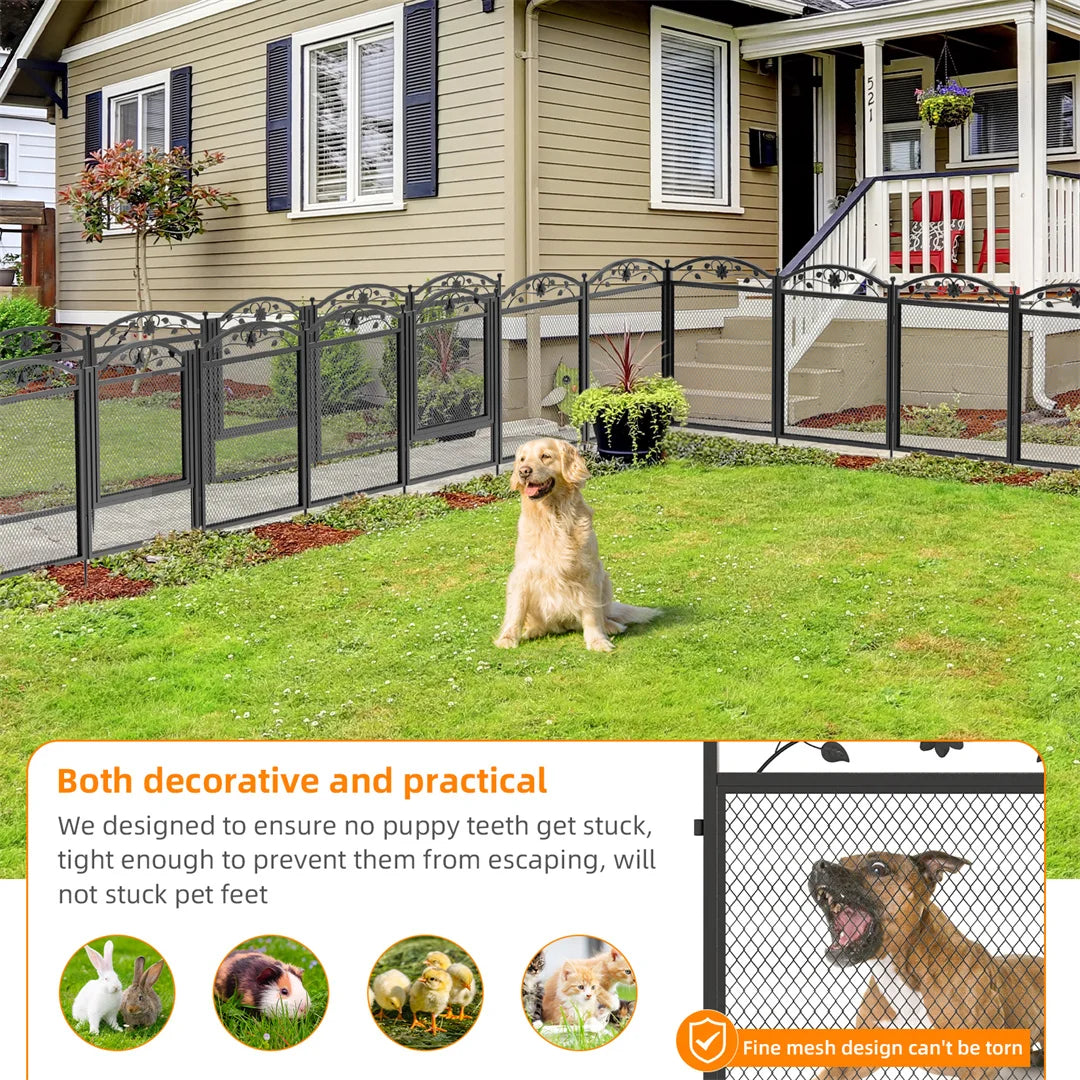 Bingopaw Heavy Duty Metal Dog Playpen Indoor Outdoor Pet Fence