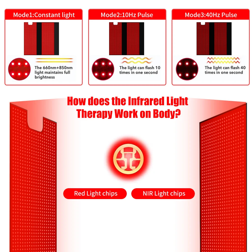 Full Body Red Light Therapy Sleeping Bag Infrared Relaxation Mat