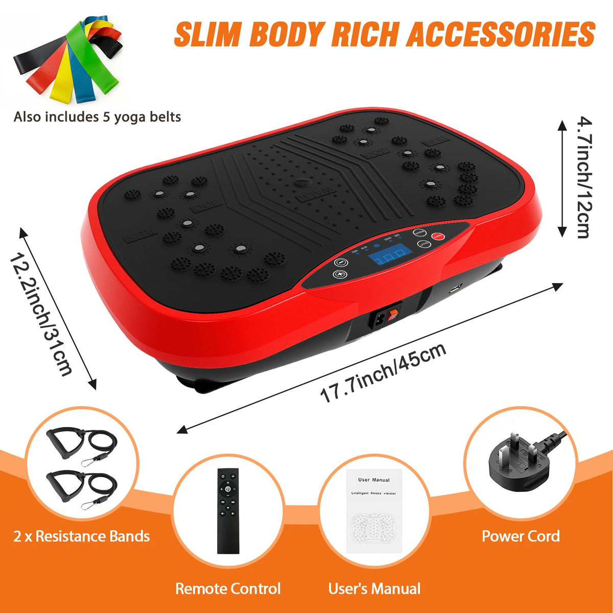 Portable Vibration Plate Exercise Machine For Full Body Workouts