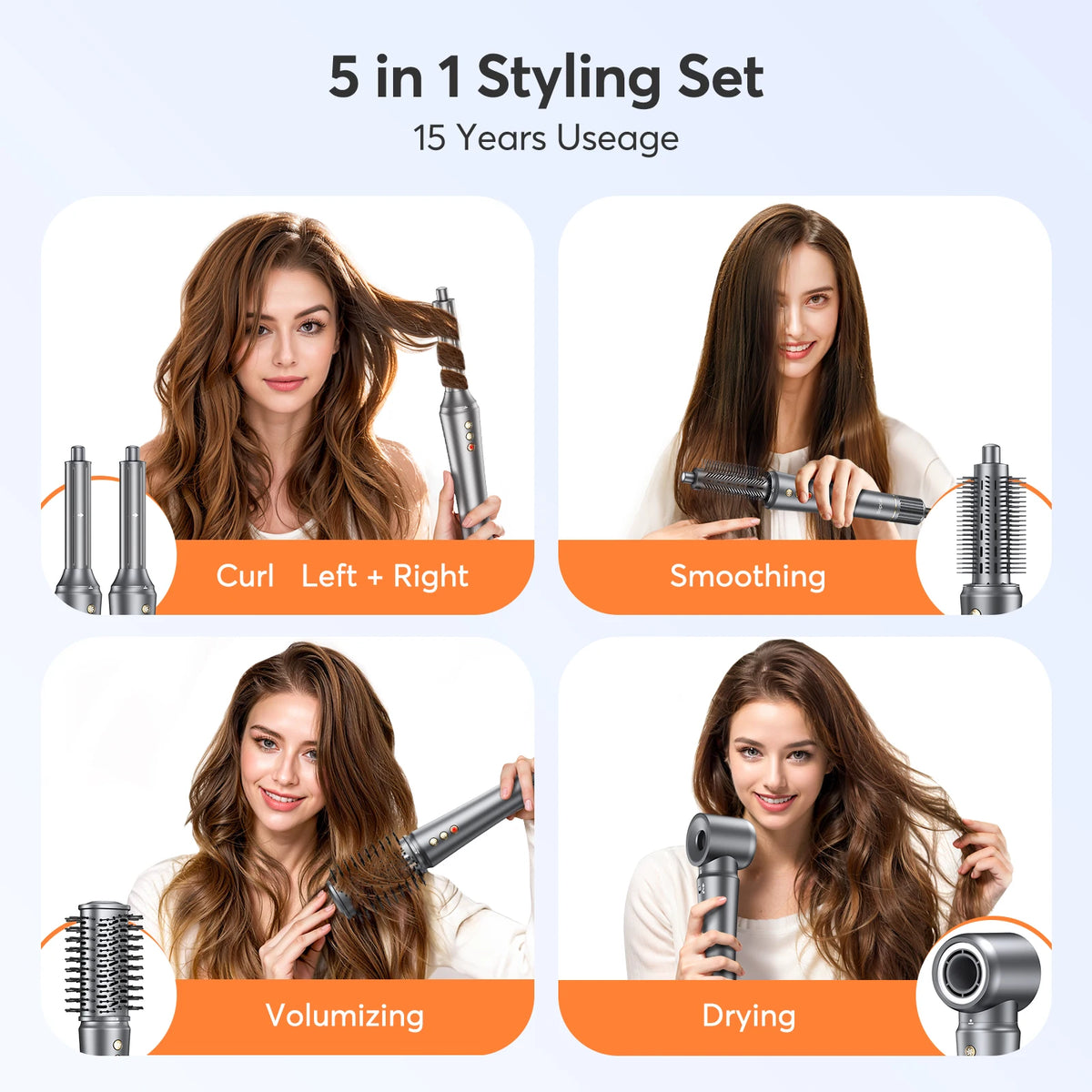 BOPCAL 5 In 1 Multifunctional Hair Dryer Styling Comb