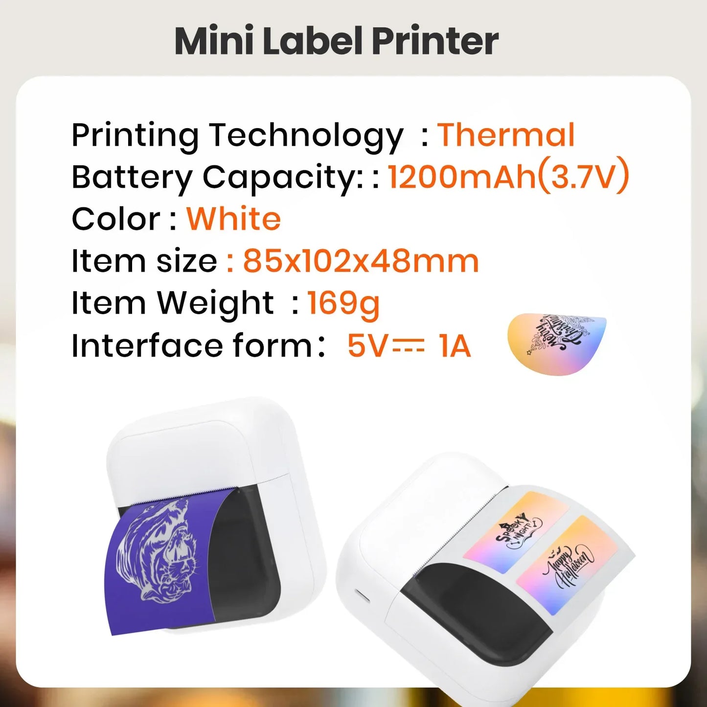 Orico C50 Mini Tattoo Printer Portable Inkless Transfer Machine