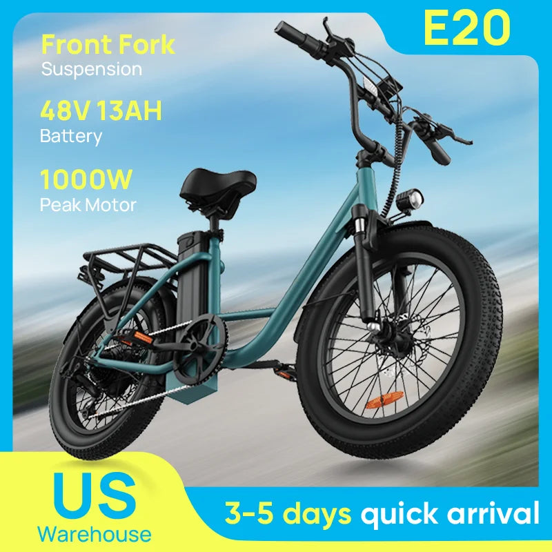 URLIFE 1000W Brushless Electric Bike With 48V Battery