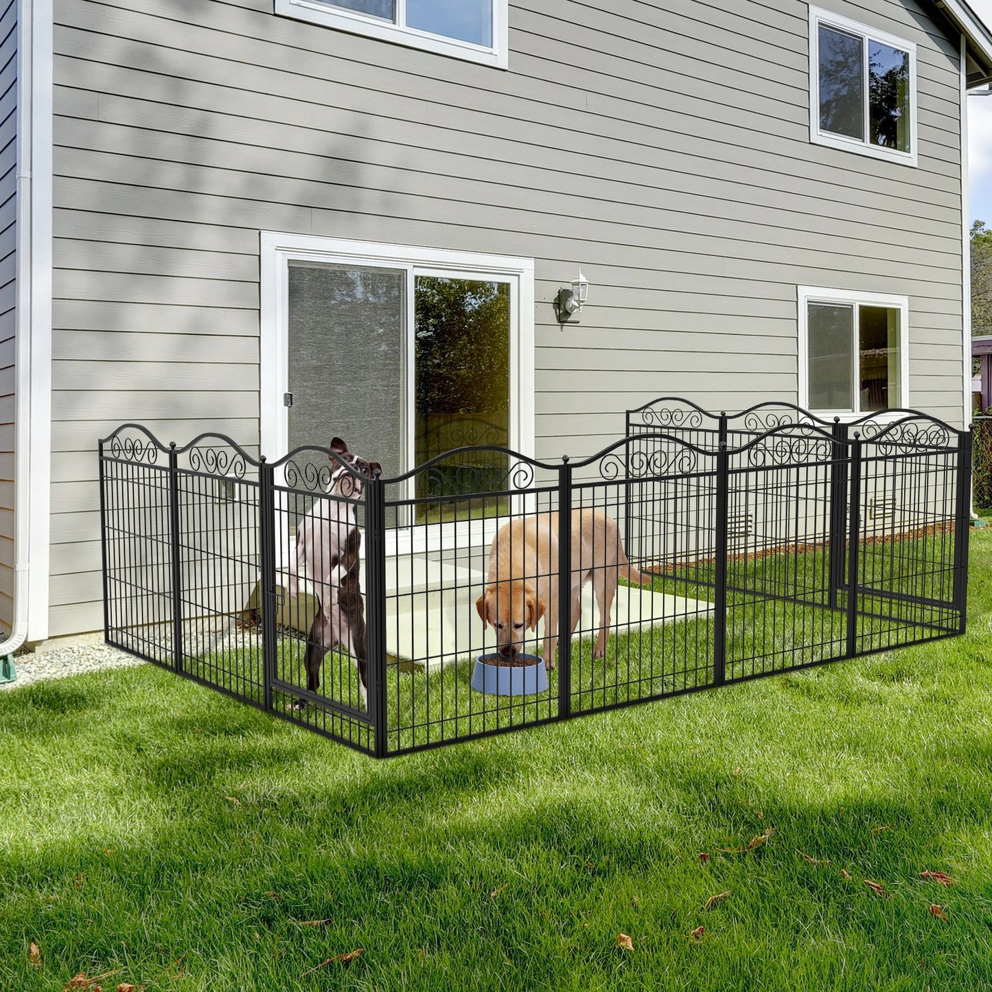 Bingopaw Heavy Duty Eight Panel Foldable Dog Exercise Fence