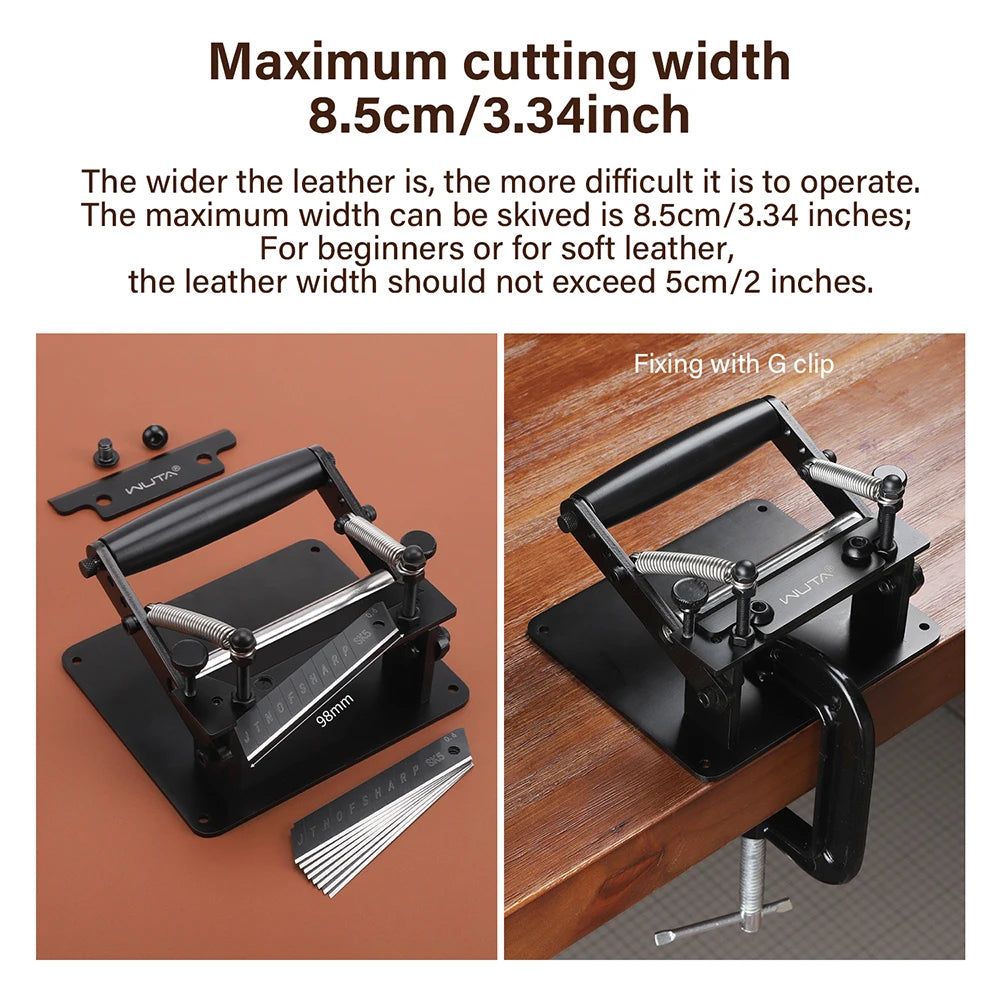 WUTA Manual Leather Skiving Machine For Strips And Belts