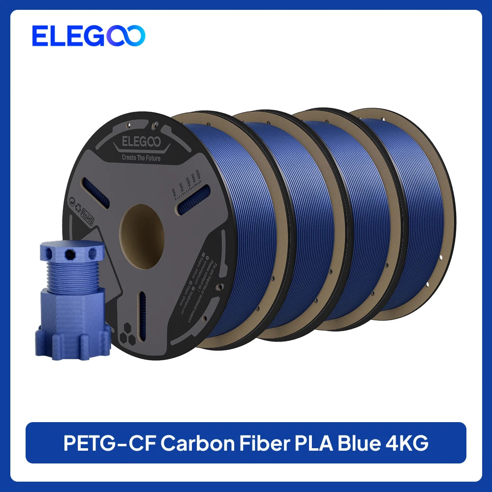 ELEGOO PETG-CF Carbon Fiber 3D Printing Filament for FDM Printers