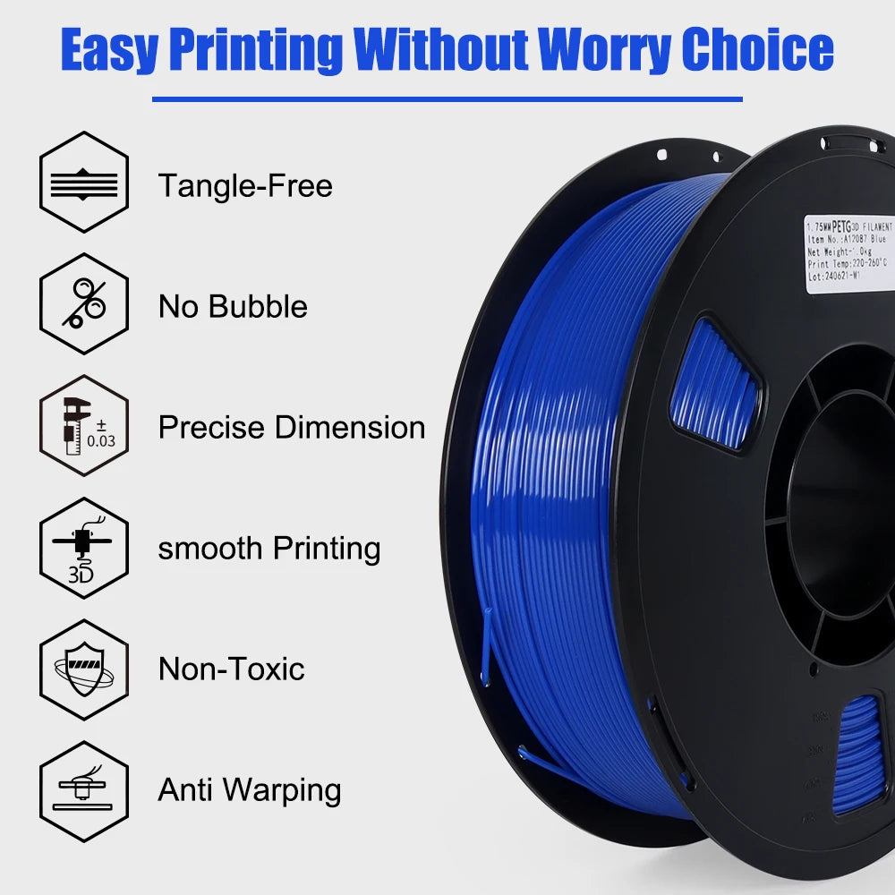 Lokpu Standard PETG Filament For FDM Desktop 3D Printers