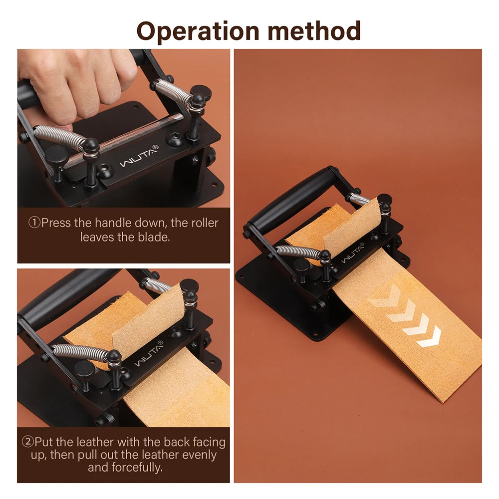 WUTA Manual Leather Skiving Machine For Strips And Belts