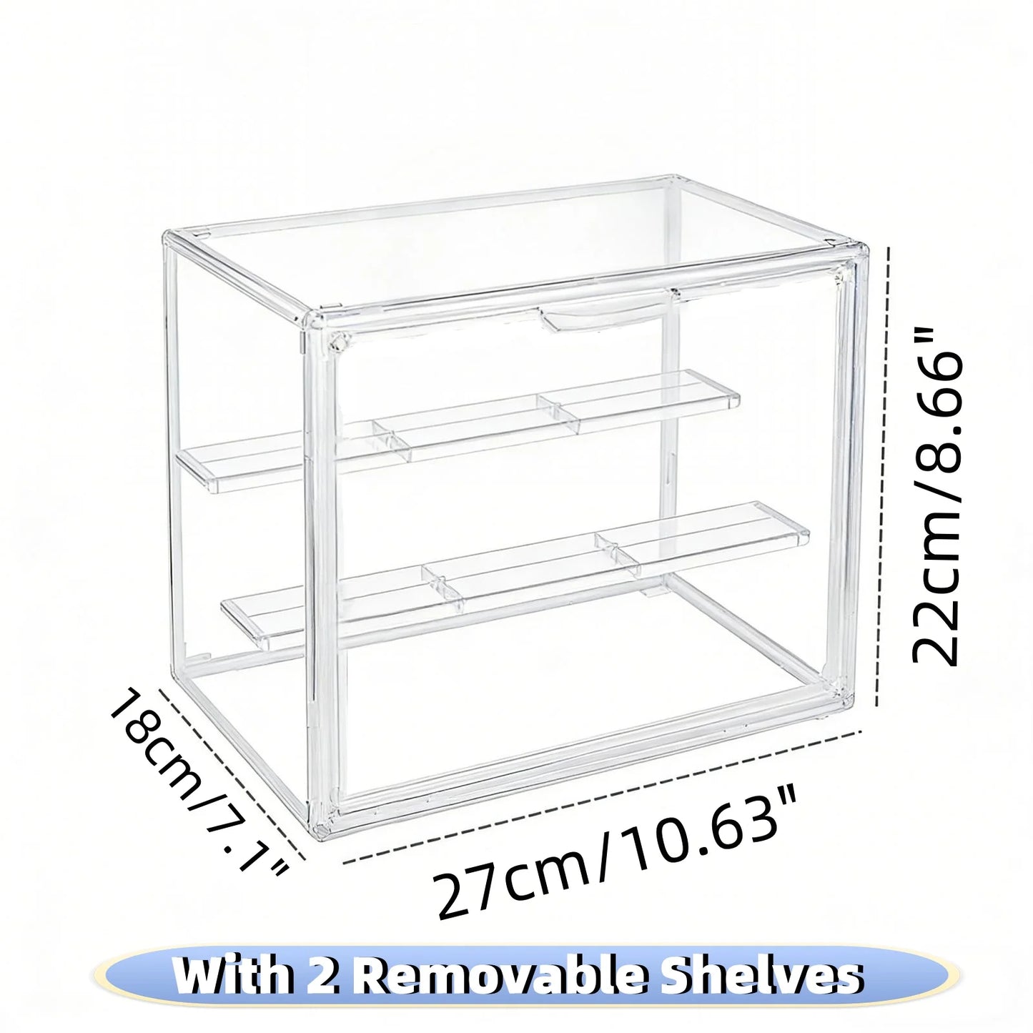Clear Stackable Acrylic Dustproof Display Case For Collectible Figures