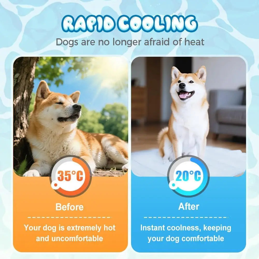 Premium Cooling Mat For Dogs And Cats Reversible