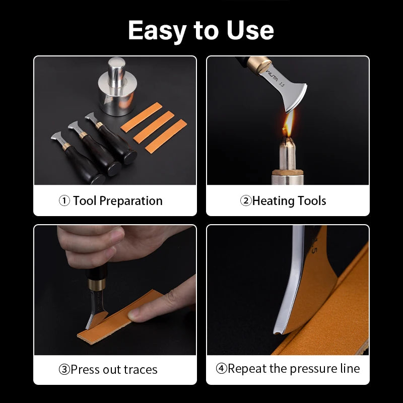WUTA Leather Edge Creaser Beveler For Leather Craft