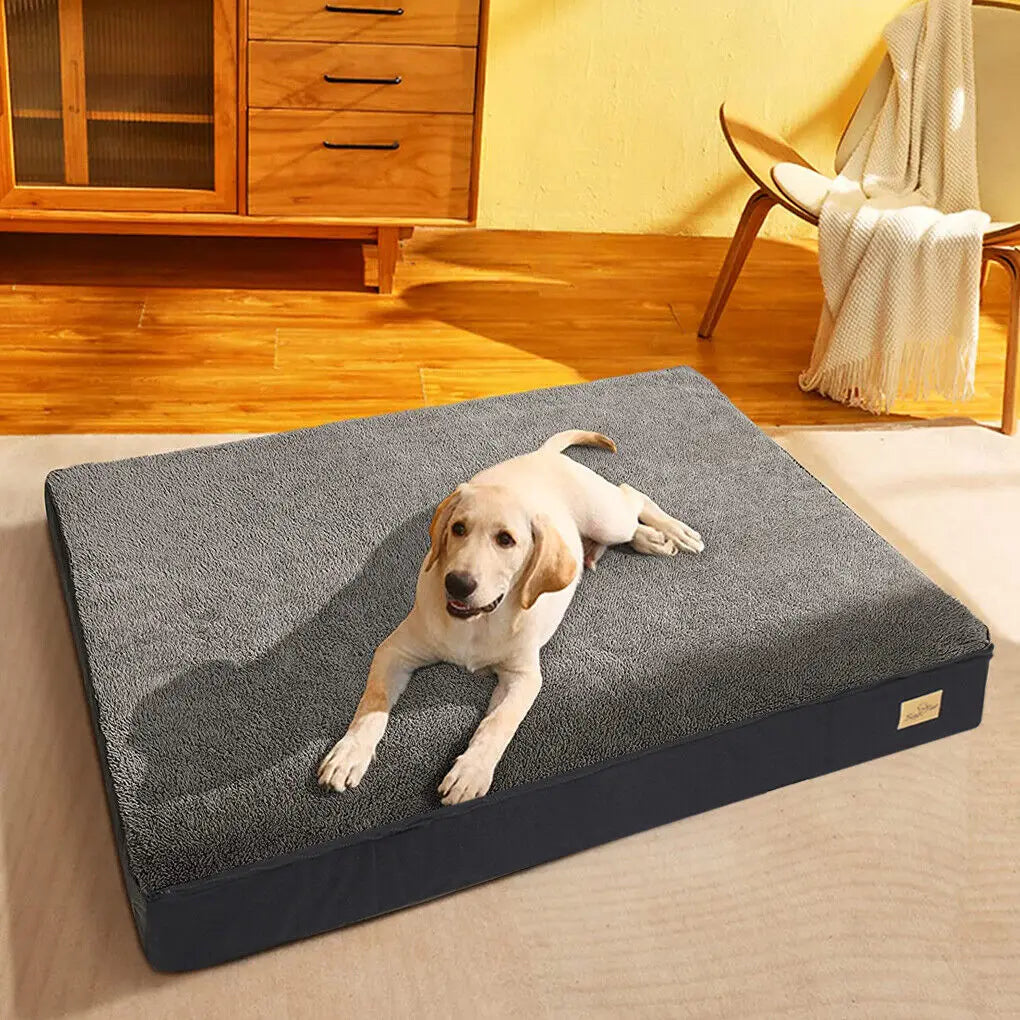 Dog Bed Orthopedic Memory Foam Waterproof Washable Cover