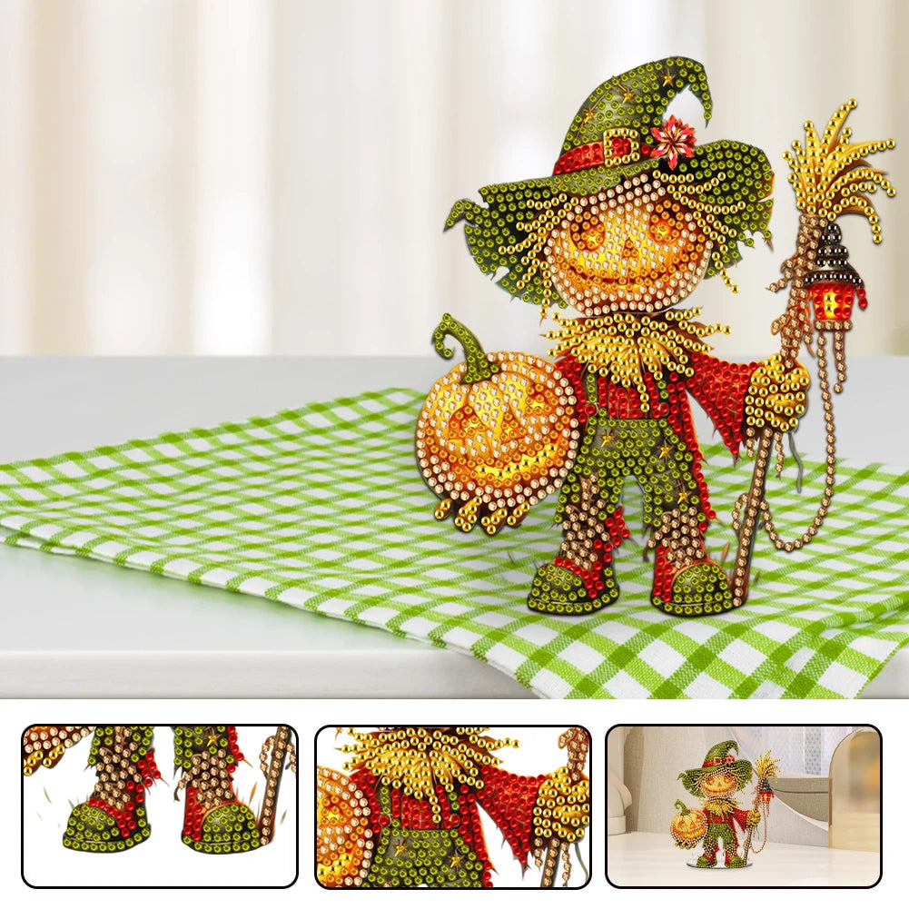 Cute Animal Shaking Head 5D Diamond Painting Acrylic Tabletop Ornaments