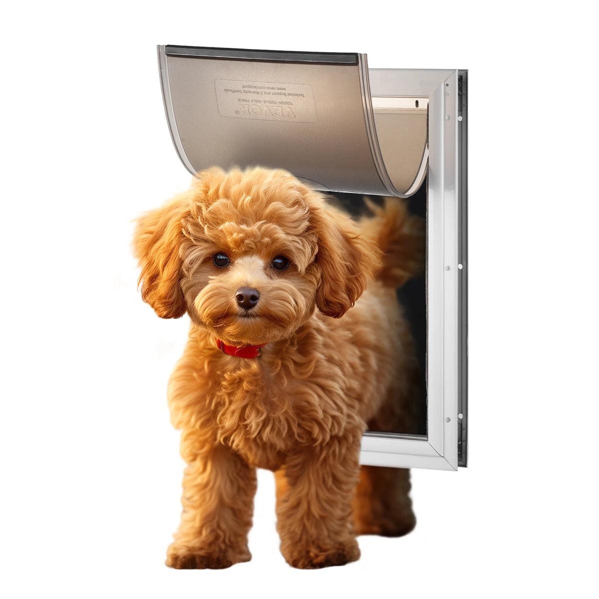 Weatherproof Aluminum Frame Pet Door With Lock And Flap
