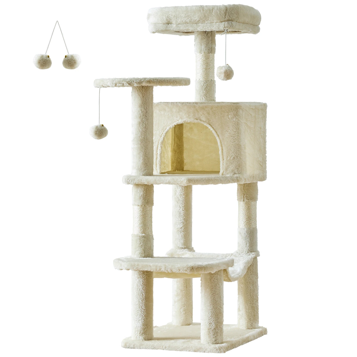 JHK Multi-Level Cat Tree Tower With Sisal Scratching Posts