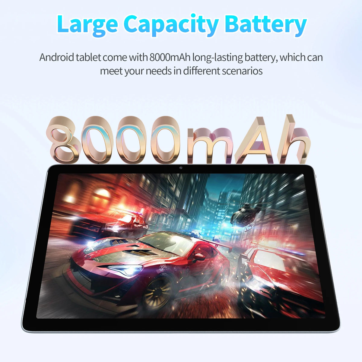 Pritom Android Tablet Featuring 128GB Storage And Dual Cameras