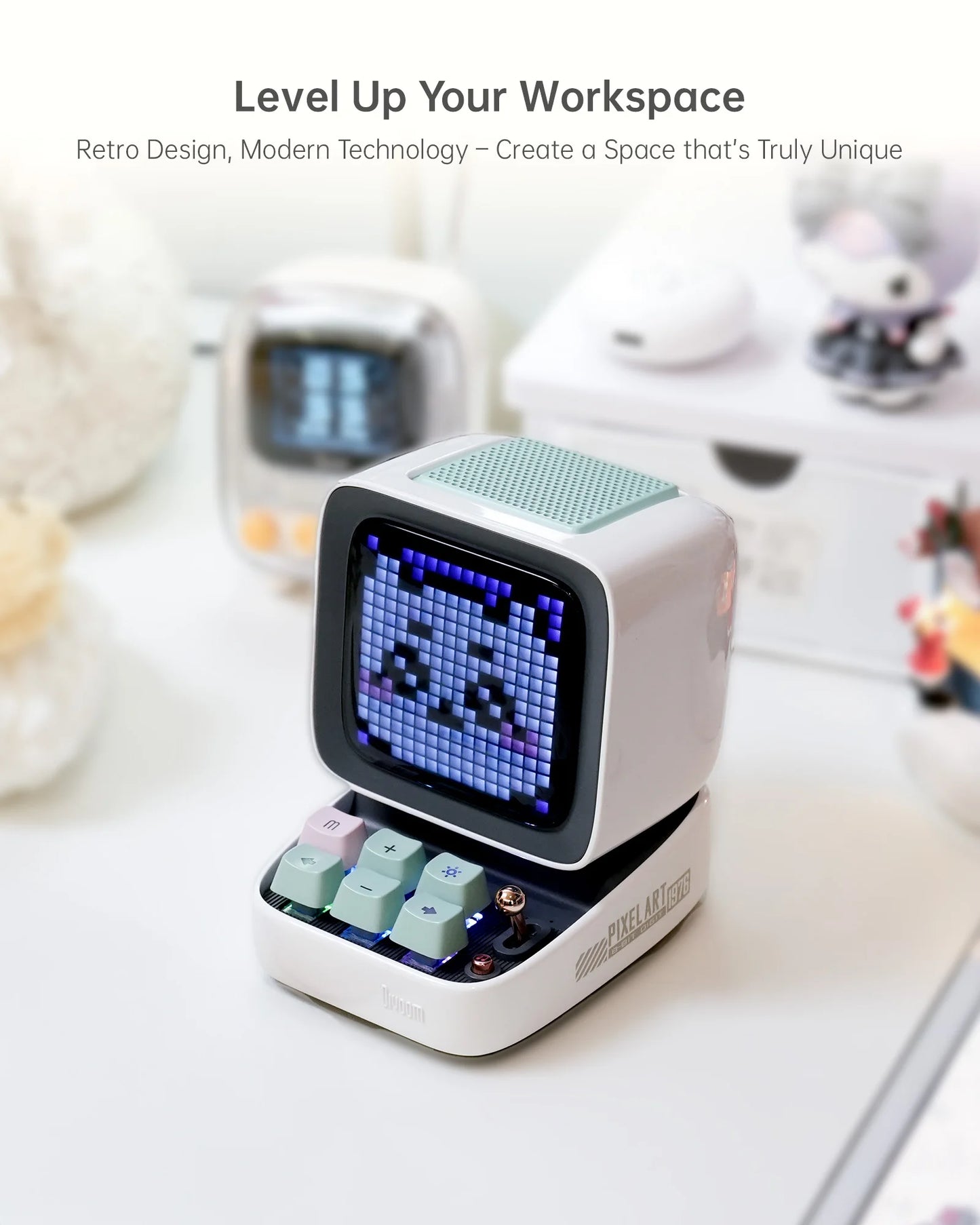 Divoom Ditoo Pro Retro Bluetooth Pixel Art Wireless Alarm Speaker