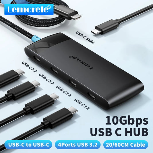 Lemorele USB Hub 10Gbps 5in1 Docking Station Windows Mac