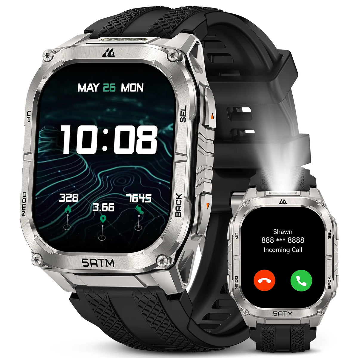 Kospet Tank M4C GPS Smartwatch For Men Waterproof Health Tracker