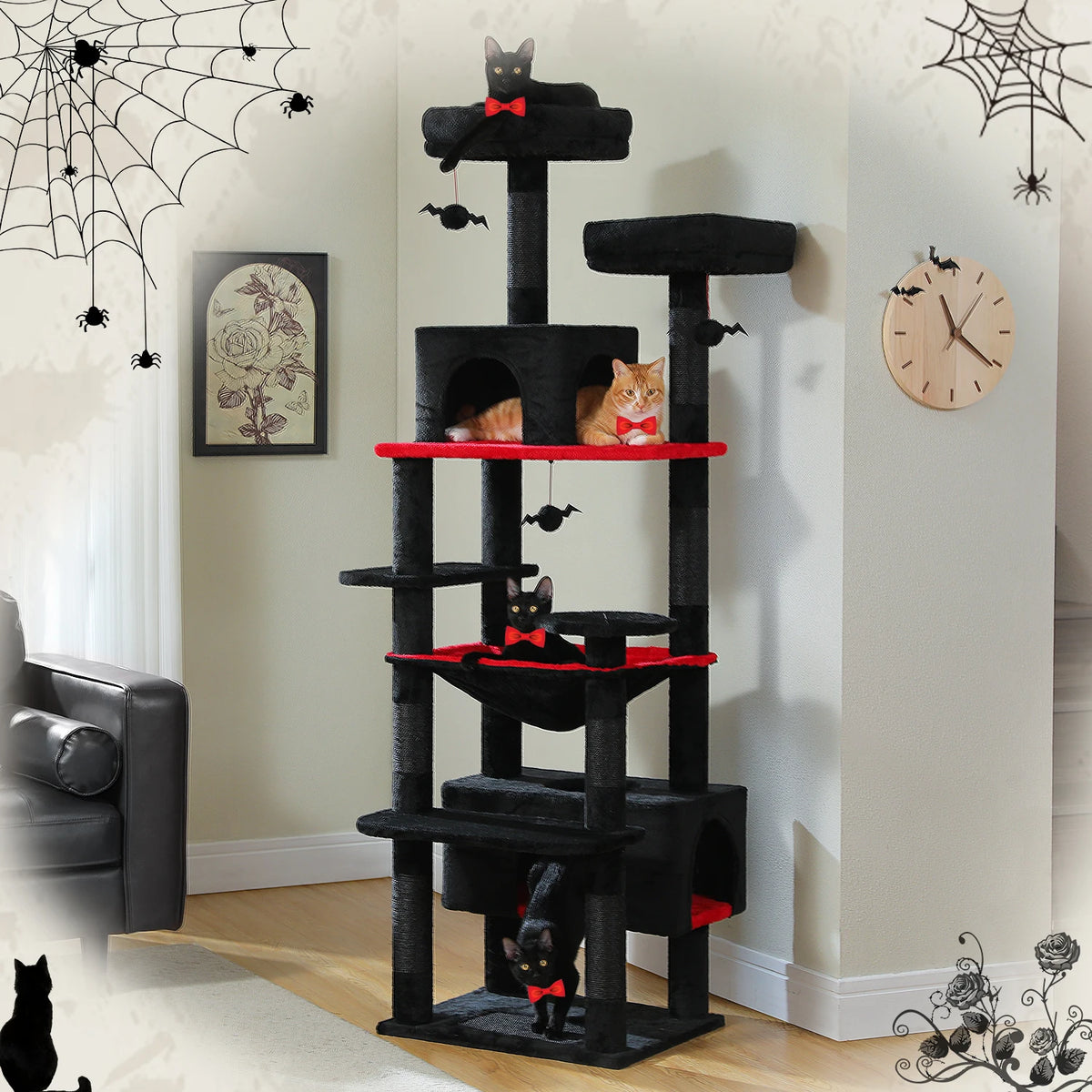 PAWZ Road Cat Tree With Sisal Posts, Hammock And Condos