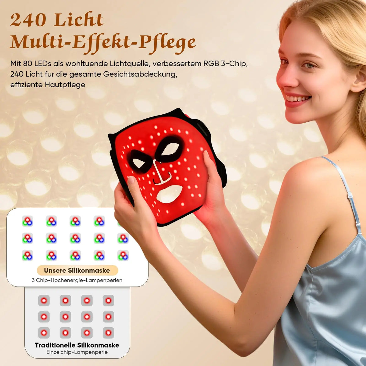 UBilli Silicone LED Face Mask For Advanced Skin Care