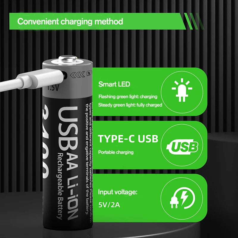 Kuugro Rechargeable Lithium Battery For Hunting USB Security Camera Sets