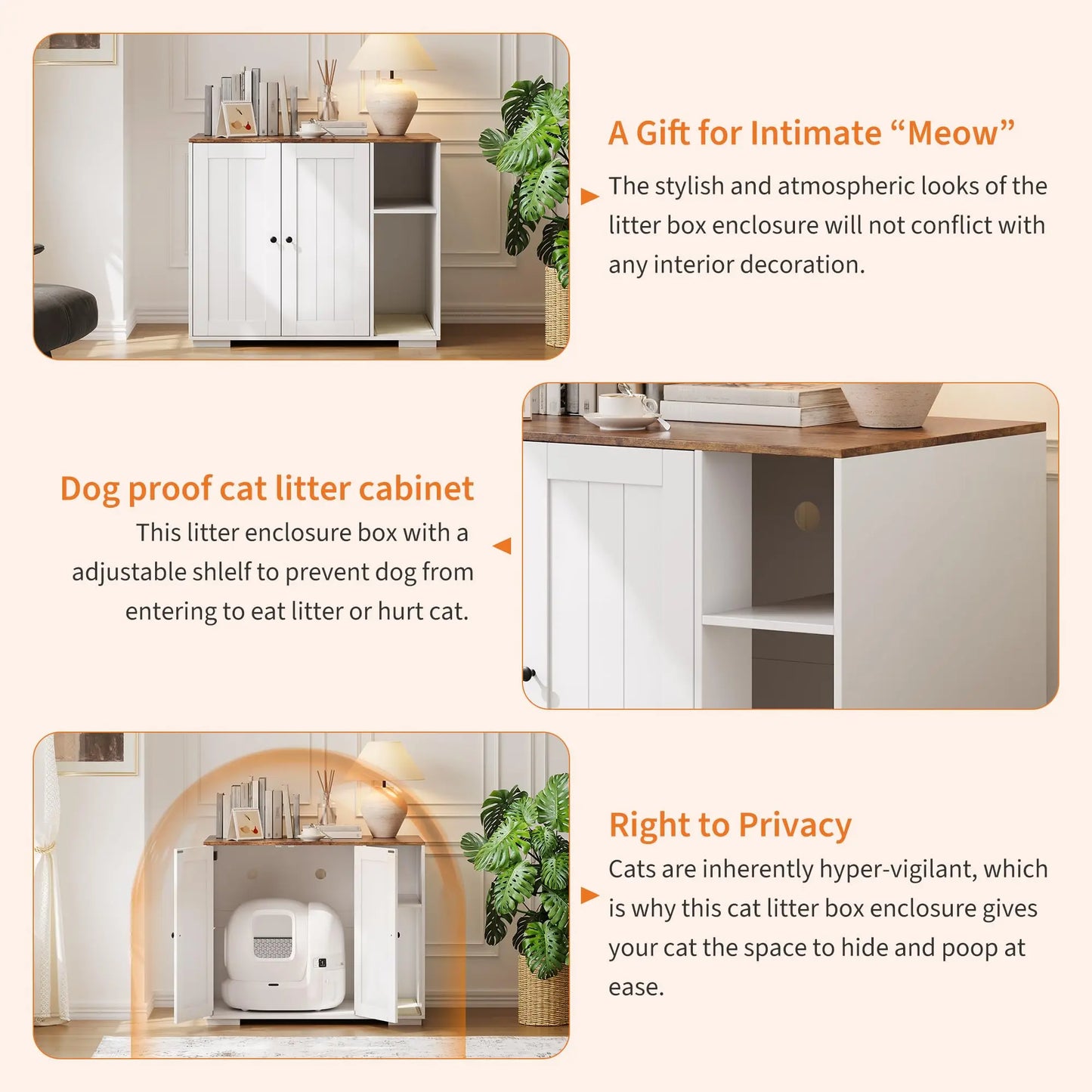HiMISS Litter Robot 3 4 Cat Enclosure With Collector