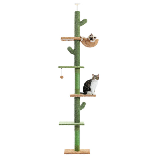 PAWZ Road Floor To Ceiling Cactus Cat Tree Scratching Post