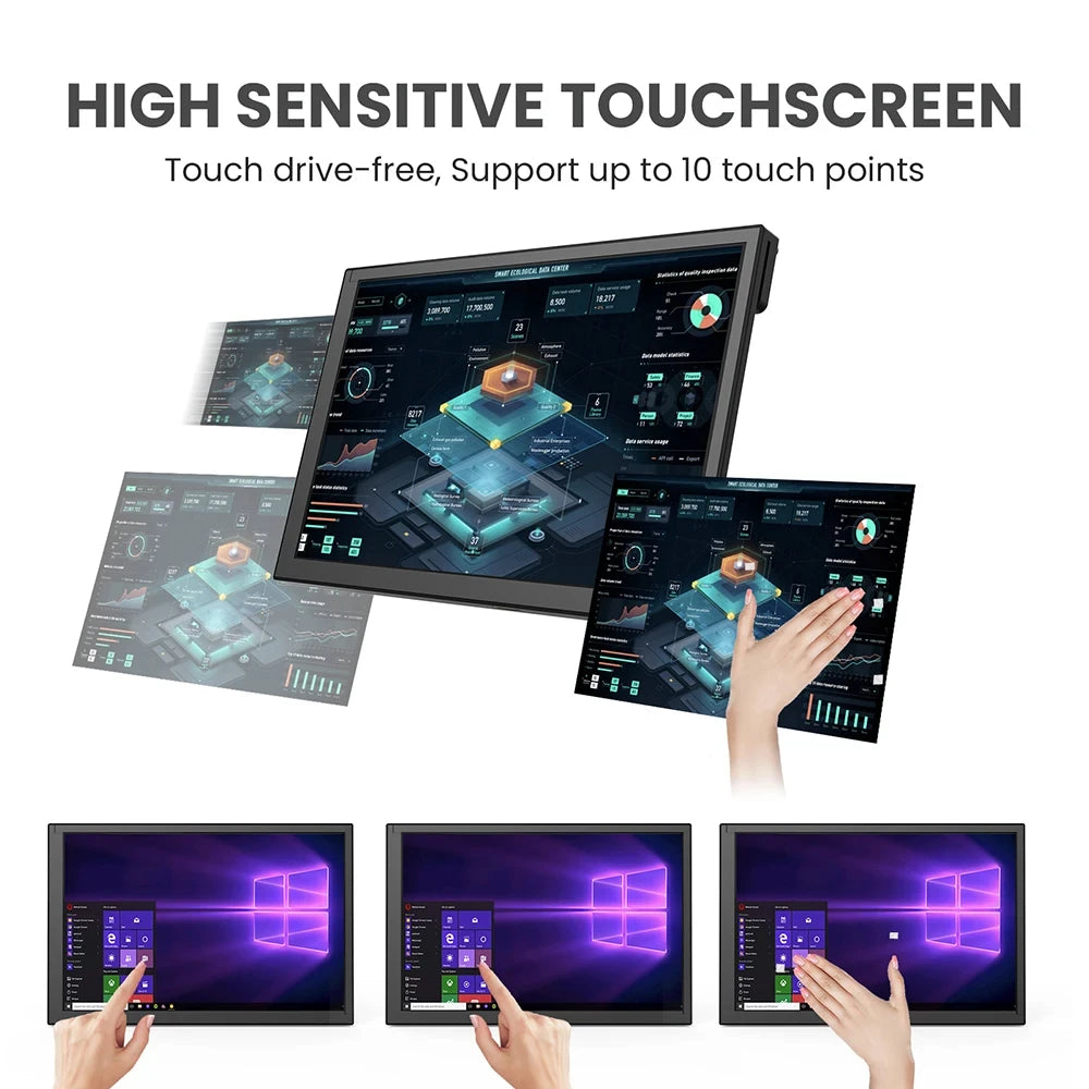 Eyoyo Driver Free Ten Point Capacitive Touchscreen Monitor Raspberry Pi