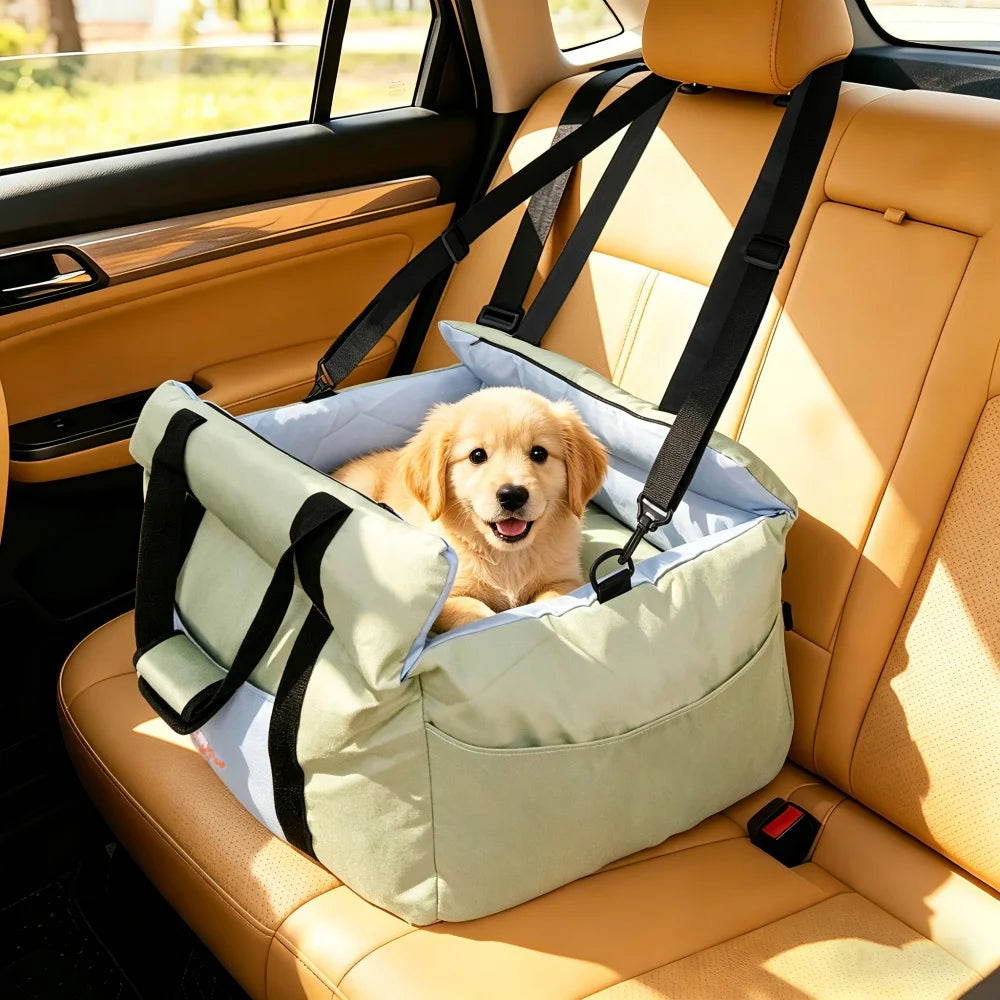 Borwart Portable Dog Booster Car Seat With Safety Strap