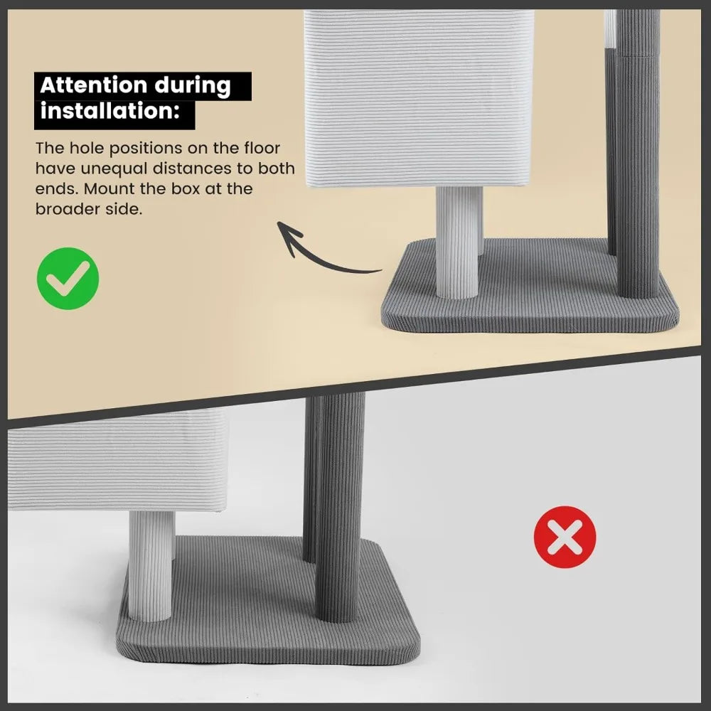 NBVCX Heavy Duty Cat Tree Tower With Sisal Scratching Post