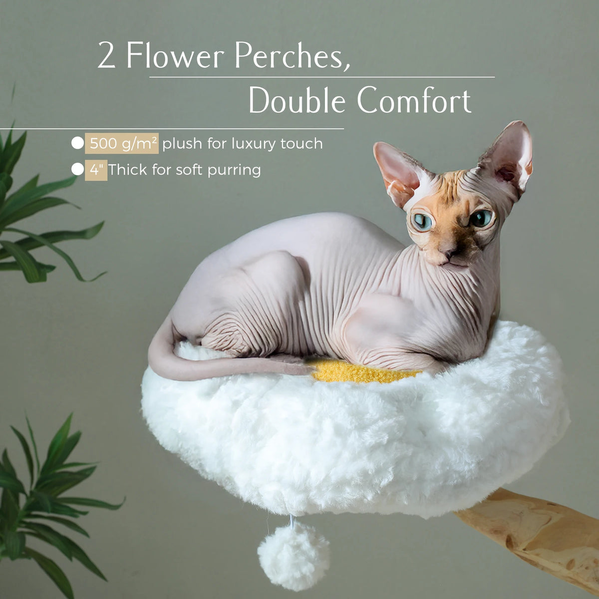 PAWZ Road Cat Tree Sisal Scratching Post Wicker Basket Bed