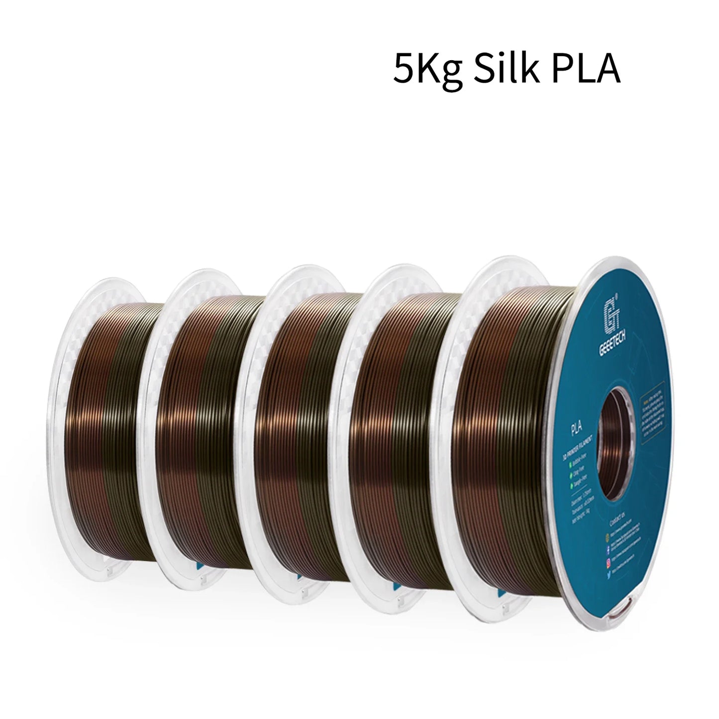 Geeetech Premium Silk PLA 3D Printer Filament High Gloss Finish