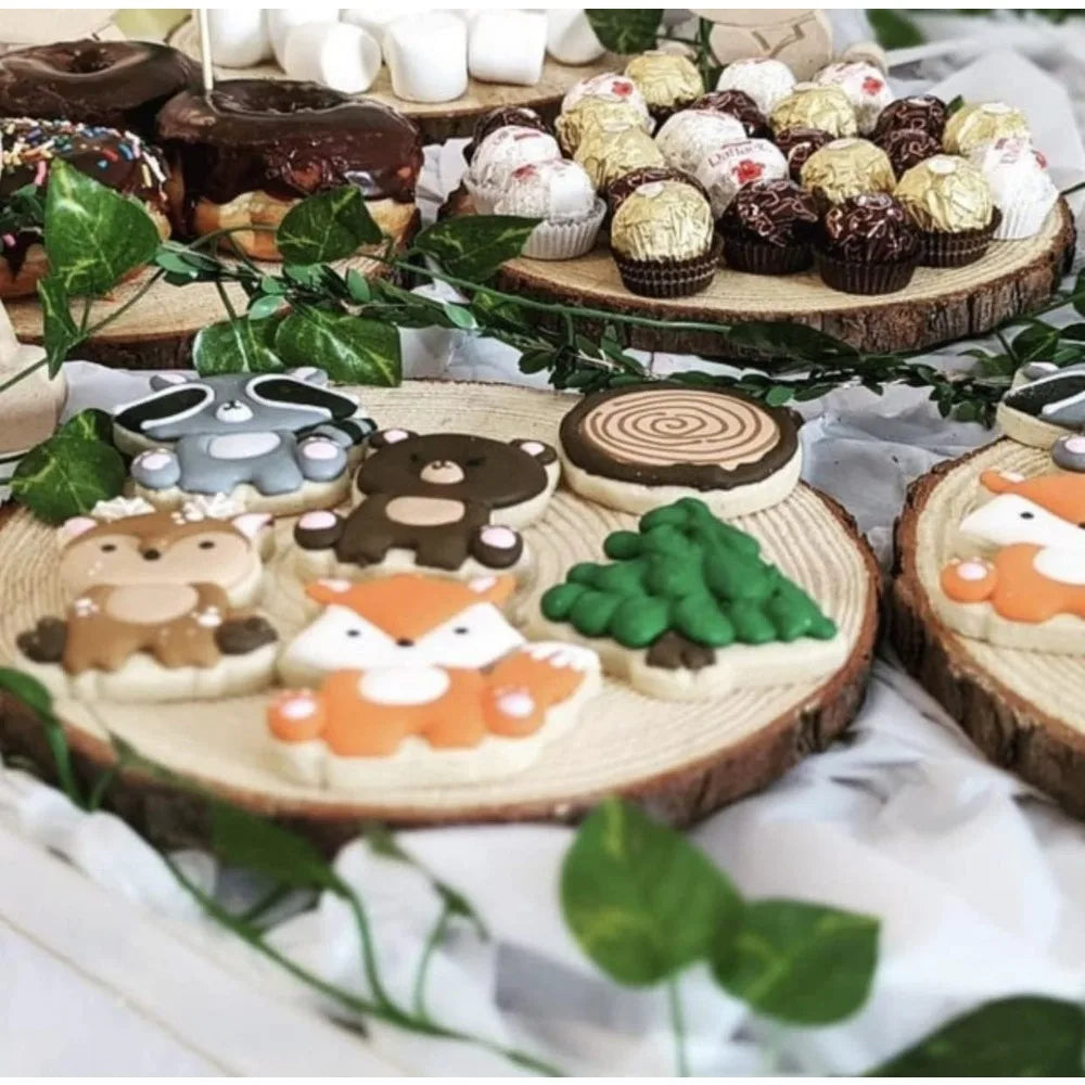 Natural Unfinished Wood Slices For Centerpieces And Craft Decor